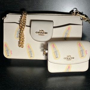 Coach lipstick purse